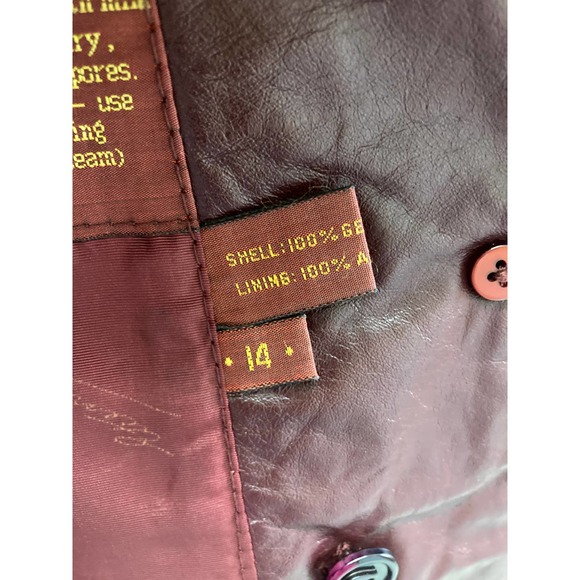 Aigner 100% Genuine Leather Lined Jacket Size 14 - Picture 6 of 10